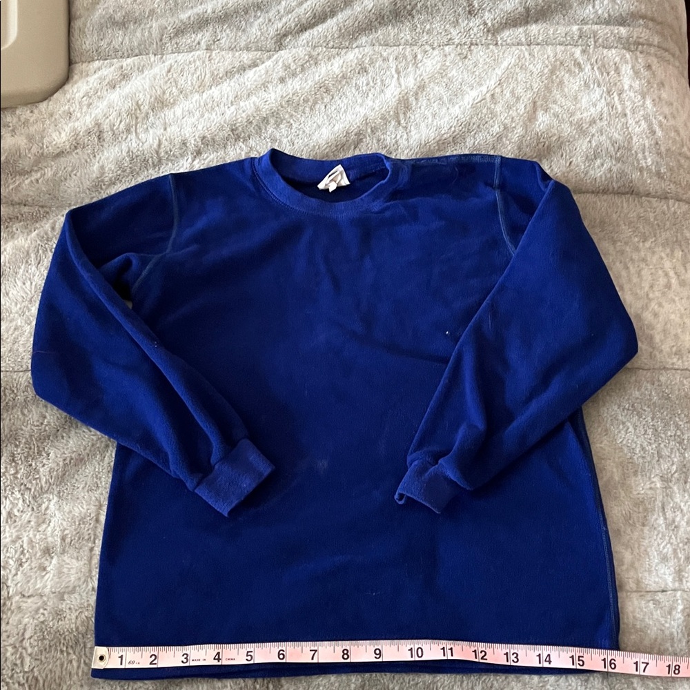 Last call! Donated 5/25: Rugged Bear Blue Fleece Top Boys Size 10/12
